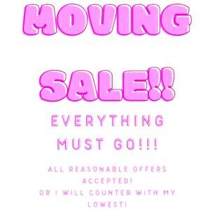 MOVING SALE
